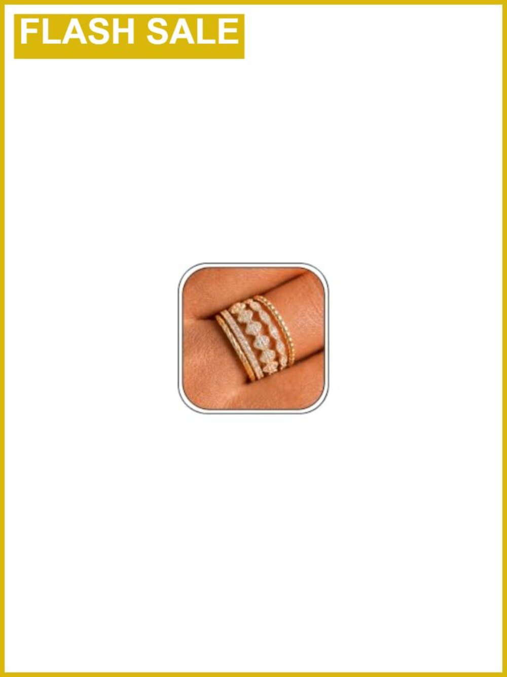 Stackable Rings Set for Women Non Tarnish Adjustable Open Midi Stacking Rings